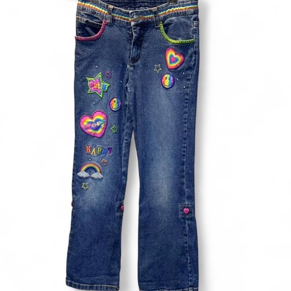 Lisa Frank Other - Lisa Frank Girls Sz 7 Vintage Colorful Flare Jeans Vintage Y2K Boot Cut Rare